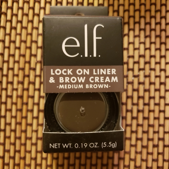 E.L.F. Lock on Liner & Brow Cream Medium Brown - Picture 1 of 3